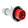 Mobile Male Plug 3P+N+T 32A 380V-415V RED P17 555439 IP67
