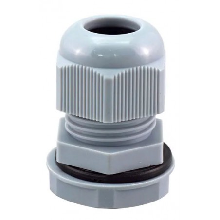 Grey M16 cable gland IP68