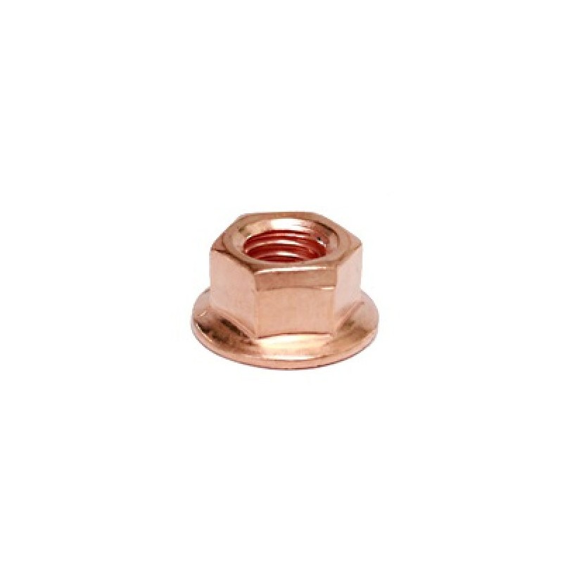 M8 copper nut with flange