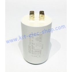 Condensateur de démarrage 20uF 450V ICAR ECOFILL double faston MLR25