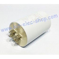 Condensateur de démarrage 20uF 450V ICAR ECOFILL double faston MLR25