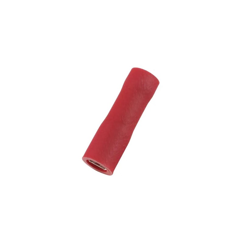 Cosse FASTON 2.8mm rouge femelle isolée