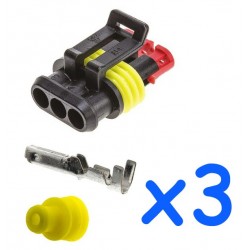 3 way male connector kit...