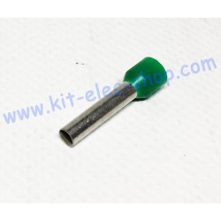 Cable end 6mm2 green long...