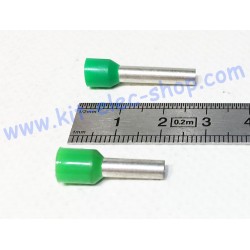 Cable end 6mm2 green long size DZ5CE063