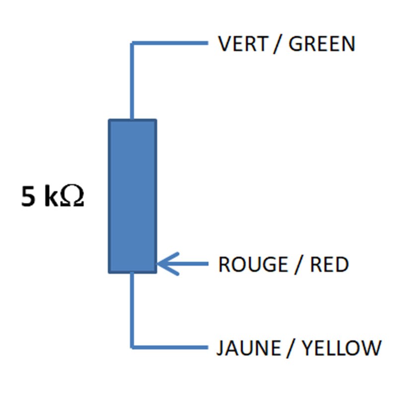Lot De 3 Potentiomètres 5K Linéaires Mono 16mm - NEUFS | Pour Audio, Réglage électronique