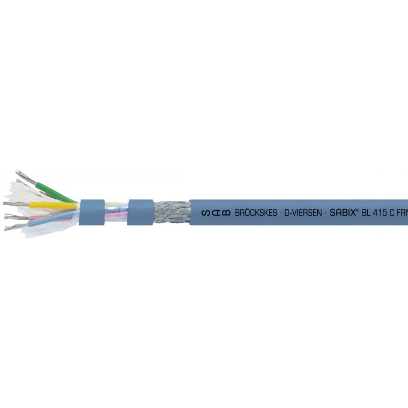 Câble SABIX BL 415 C FRNC sans halogène avec tresse 4G0.75
