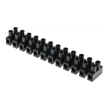 Black terminal blocks 2.5mm2 12-pole
