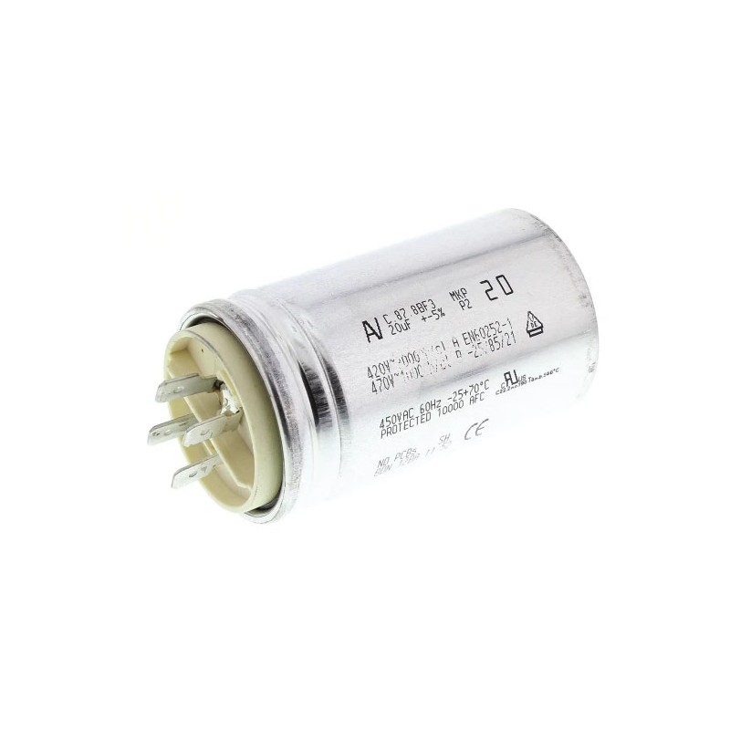 Start-up capacitor 20uF 470V KEMET C87 double faston
