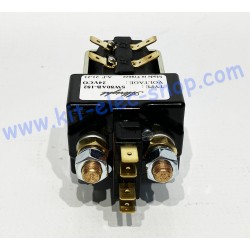 Contacteur SW80AB-182 96V 100A courant continu 24V CO avec contacts auxiliaires