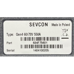 Variateur SEVCON GEN4 DC 4 quadrants 72V 550A 634F75601