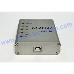 Interface Diagnostique auto OBD2 ELM327 multimarque 1.5 PRO USB