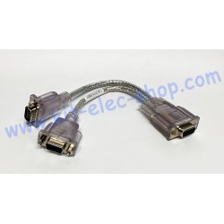 Y CAN cables DB9 male and 2...
