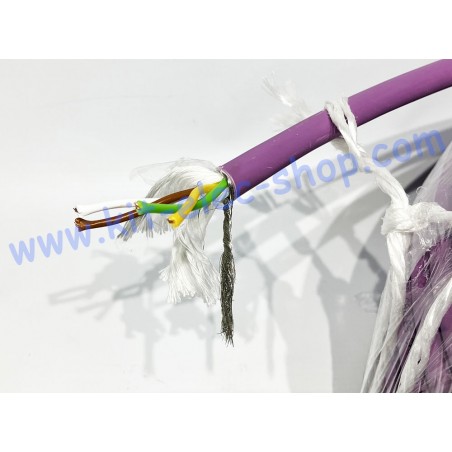 CAN-BUS cable LSZH 2x2x0.5mm2 PURPLE