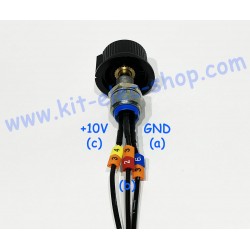 Cable brake potentiometer IP67 to AMPSEAL 35 pin 3 meters kit