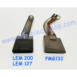 Trapezoidal brush for LMC 200 and LMC 127 motors