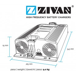 Chargeur ZIVAN NG9+ 80V 120A pour batterie au plomb GJIVCB-470E0S
