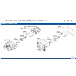 Passe-fils joint 2x10mm2 pour connecteur SBSX75A APP IP68 NS-240