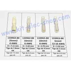 Crimp contact 6mm2 for SBS50 or SBSX75A 1339G3-BK