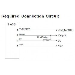 Câble pour capteur de courant LEM HASS +5V 4 broches 1 connecteur 3m