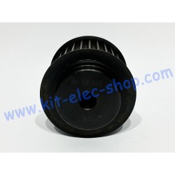 Monobloc HTD 50mm 30 teeth steel pulley with flange 30-8M-50-F