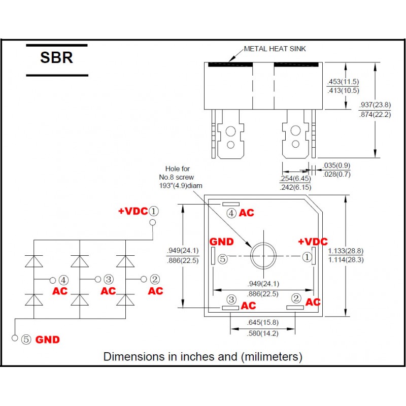 KBPC2010 20A 1000V Pont Redresseur - Redresseur Semi-conducteur Monophasé Pour Alimentation, CNC, Automates Composant électronique Puissance