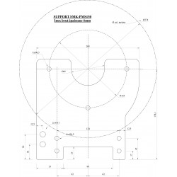 PMS150 motor support stainless steel plate for go-kart