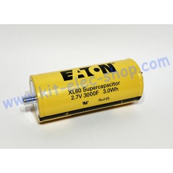 Supercondensateur 3000F 2.7V EATON XL60-2R7308T-R