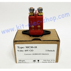 Contacteur MC50-18 48V 50A IP67 bobine 48VCO