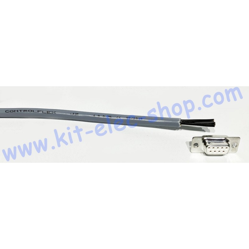 Connecteur Électrique CI – Femelle 8 Contacts – Pas 2,54 Mm – Courant 3A – Câble 20 Cm – 250V AC/DC