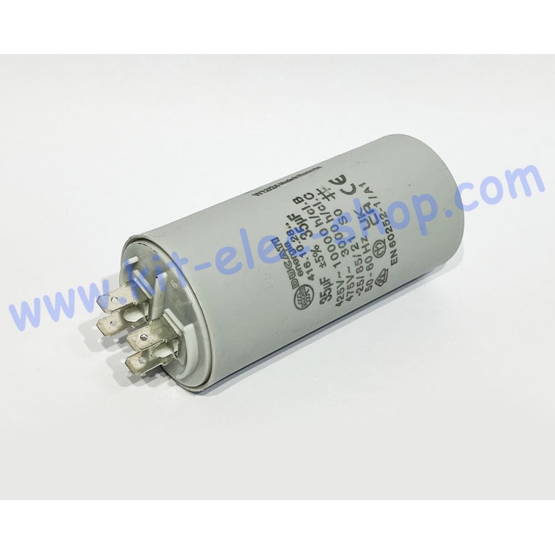 Ducati 450V 50 UF capacitor with double faston shank 416103064.CU Ducati 450V 50 UF capacitor with double faston shank 416103064.CU