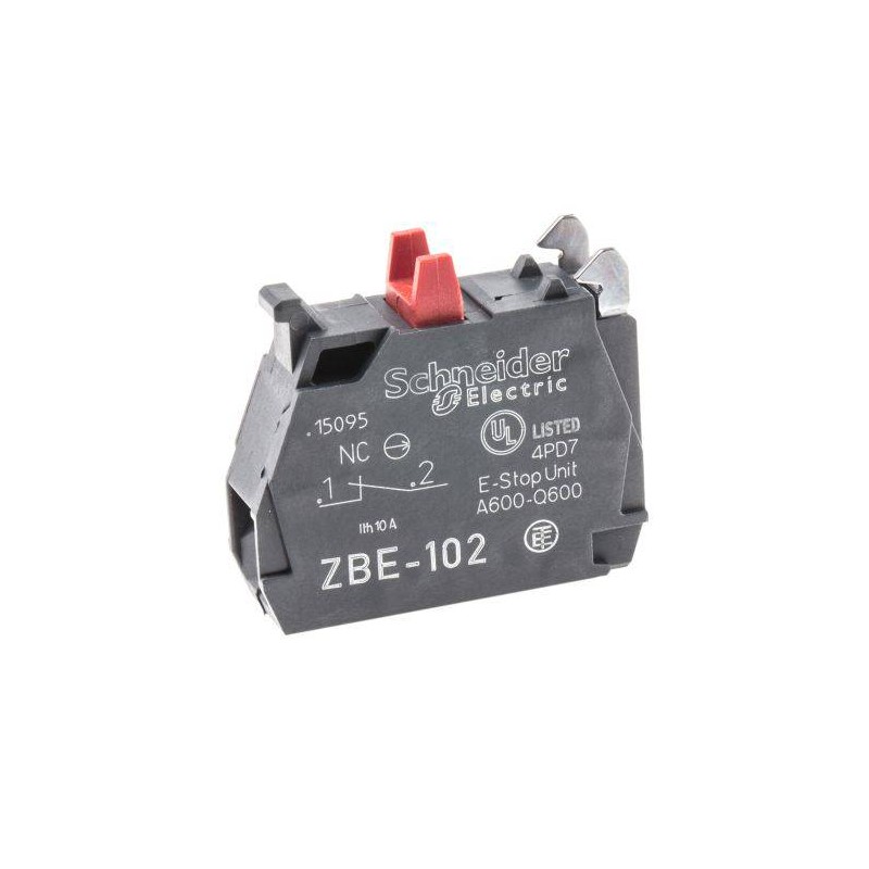 Red screw-on auxiliary contact NC ZBE102