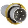 Male plug 63A PK yellow 3P+N+T 81377