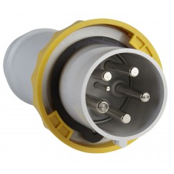 Male plug 63A PK yellow 3P+N+T second hand