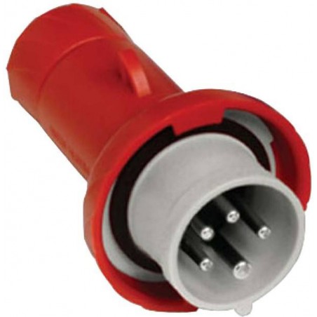Male Plug 16A 380V-415V Red 3P+N+T IP67 PKE16M735