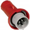 Male Plug 16A 380V-415V Red 3P+N+T IP67 PKE16M735