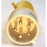 Male plug 32A 100V-130V Yellow Pratika 3P+N+T PKE32M415 IP44