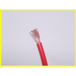 Câble souple 4mm2 rouge le mètre