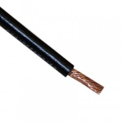 Câble souple 4mm2 noir le mètre