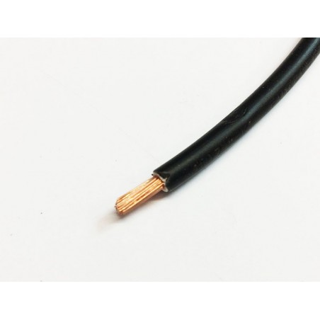 Câble souple 1.5mm2 HO7 V-K noir le mètre