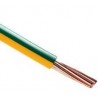 Câble souple H05V-K 1mm2 jaune-vert le mètre