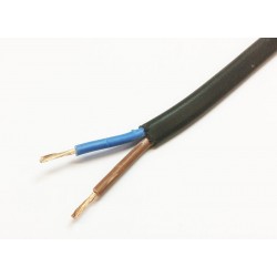 Flexible electric cable H03VVH2F 2x0.75mm2 by the meter