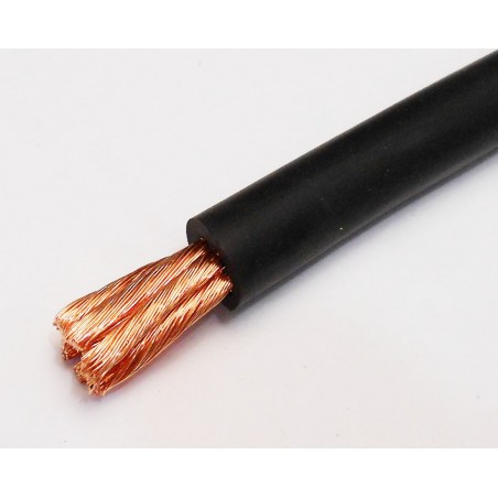 Black Hi-Flex 35mm2 cable per meter