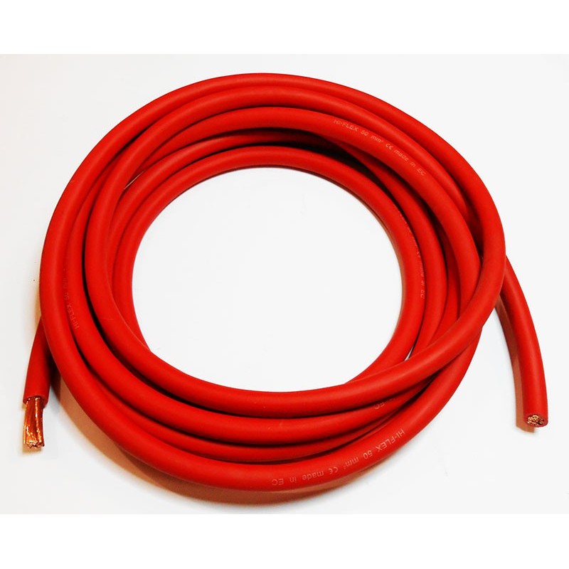 Câble de puissance rouge 95mm2 760A 600V DC pour batterie