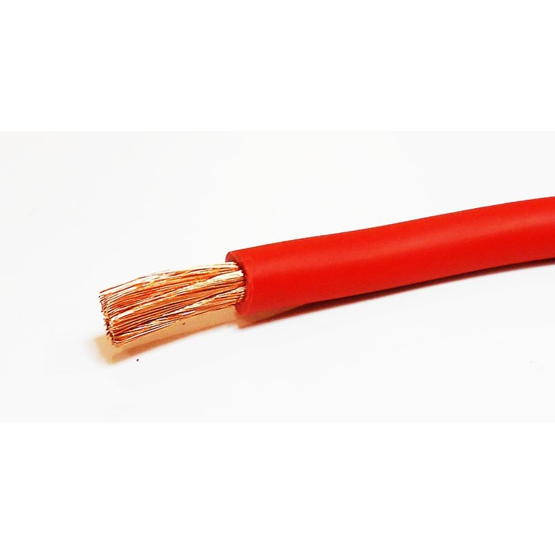 Câble 25mm2 Rouge ou Noir à la coupe au mètre