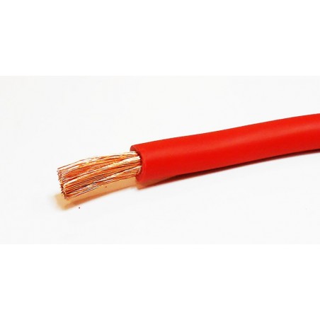 Câble 35mm2 extra souple rouge le mètre