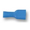 Blue female 6.3mm FASTON crimp