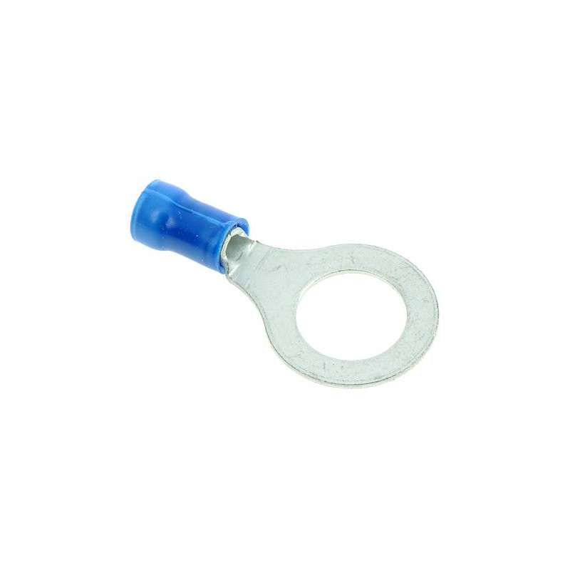 Blue 10mm ring crimp terminal for 2.5mm2 cable